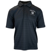 Men's champion utah state aggies black polo